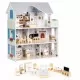Casuta de papusi inalta din lemn cu mobilier Emma Ecotoys Casuta de papusi inalta din lemn cu mobilier Emma Ecotoys