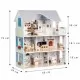 Casuta de papusi inalta din lemn cu mobilier Emma Ecotoys Casuta de papusi inalta din lemn cu mobilier Emma Ecotoys