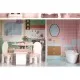 Casuta de papusi inalta din lemn cu mobilier Ecotoys D8112 Casuta de papusi inalta din lemn cu mobilier Ecotoys D8112