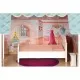 Casuta de papusi inalta din lemn cu mobilier Ecotoys D8112 Casuta de papusi inalta din lemn cu mobilier Ecotoys D8112