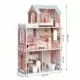 Casuta de papusi inalta din lemn cu mobilier Ecotoys D8112 Casuta de papusi inalta din lemn cu mobilier Ecotoys D8112