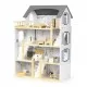 Casuta de papusi inalta din lemn cu mobilier Ecotoys W06A392 Casuta de papusi inalta din lemn cu mobilier Ecotoys W06A392