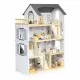Casuta de papusi inalta din lemn cu mobilier Ecotoys W06A392 Casuta de papusi inalta din lemn cu mobilier Ecotoys W06A392