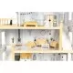 Casuta de papusi inalta din lemn cu mobilier Ecotoys W06A392 Casuta de papusi inalta din lemn cu mobilier Ecotoys W06A392