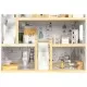 Casuta de papusi inalta din lemn cu mobilier Ecotoys W06A392 Casuta de papusi inalta din lemn cu mobilier Ecotoys W06A392