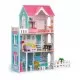 Casuta de papusi inalta din lemn cu mobilier si gradina Ecotoys Casuta de papusi inalta din lemn cu mobilier si gradina Ecotoys