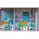 Casuta de papusi inalta din lemn cu mobilier si gradina Ecotoys Casuta de papusi inalta din lemn cu mobilier si gradina Ecotoys