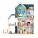 Casuta de papusi Maya din lemn cu mobilier, terasa, catel si leagan Ecotoys Casuta de papusi Maya din lemn cu mobilier, terasa, catel si leagan Ecotoys