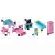 Casuta din lemn pentru papusi cu 3 etaje, mobilier si terasa Ricokids 7830 - Roz Casuta din lemn pentru papusi cu 3 etaje, mobilier si terasa Ricokids 7830 - Roz
