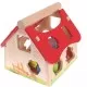 Casuta din lemn cu cuburi Ecotoys Casuta din lemn cu cuburi Ecotoys