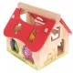 Casuta din lemn cu cuburi Ecotoys Casuta din lemn cu cuburi Ecotoys
