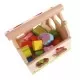 Casuta din lemn cu cuburi Ecotoys Casuta din lemn cu cuburi Ecotoys