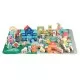 Centru de activitate orasel educational cu blocuri din lemn 121 piese Ecotoys Centru de activitate orasel educational cu blocuri din lemn 121 piese Ecotoys
