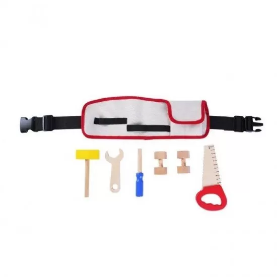 Centura cu unelte din lemn Ecotoys 1184 Centura cu unelte din lemn Ecotoys 1184