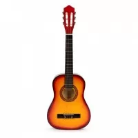 Chitara din lemn cu 6 corzi pentru copii, 76 cm, Ecotoys HX18022-30N