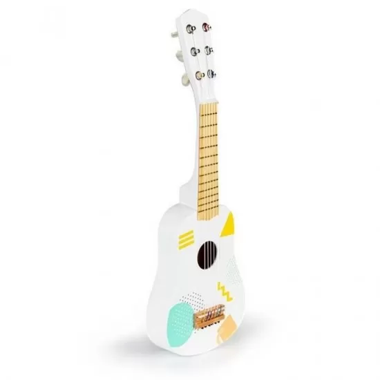 Chitara din lemn pentru copii cu 6 corzi Ecotoys Chitara din lemn pentru copii cu 6 corzi Ecotoys