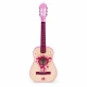 Chitara din lemn pentru copii cu 6 corzi Ecotoys HX18022-30, 76 X 28 cm - Roz