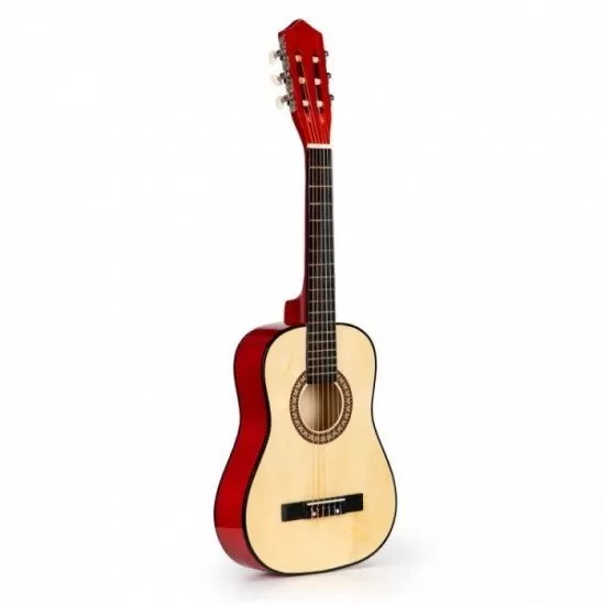Chitara din lemn pentru copii cu 6 corzi Ecotoys HX18022-30, 76 X 28 cm - Rosu Chitara din lemn pentru copii cu 6 corzi Ecotoys HX18022-30, 76 X 28 cm - Rosu