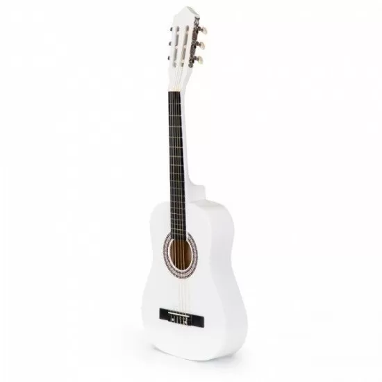 Chitara din lemn pentru copii cu 6 corzi Ecotoys HX18022-30, 76 X 28 cm - Alb Chitara din lemn pentru copii cu 6 corzi Ecotoys HX18022-30, 76 X 28 cm - Alb