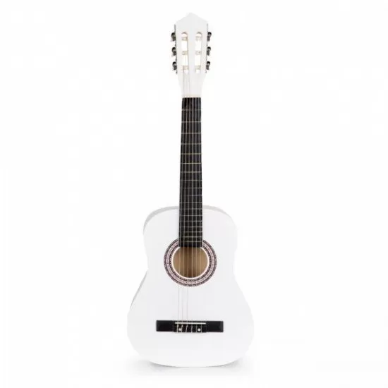 Chitara din lemn pentru copii cu 6 corzi Ecotoys HX18022-30, 76 X 28 cm - Alb Chitara din lemn pentru copii cu 6 corzi Ecotoys HX18022-30, 76 X 28 cm - Alb