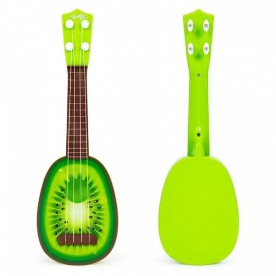 Chitara ukulele pentru copii cu 4 corzi Ecotoys MJ030 - Kiwi Chitara ukulele pentru copii cu 4 corzi Ecotoys MJ030 - Kiwi