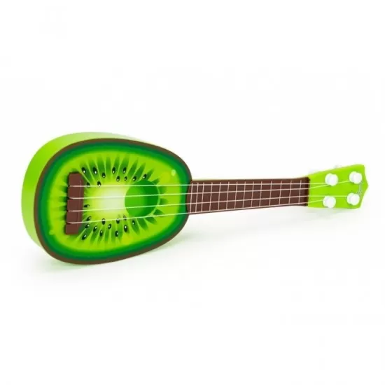 Chitara ukulele pentru copii cu 4 corzi Ecotoys MJ030 - Kiwi Chitara ukulele pentru copii cu 4 corzi Ecotoys MJ030 - Kiwi