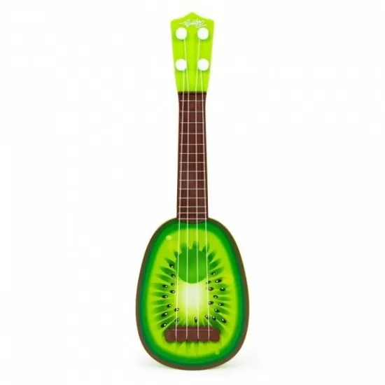 Chitara ukulele pentru copii cu 4 corzi Ecotoys MJ030 - Kiwi Chitara ukulele pentru copii cu 4 corzi Ecotoys MJ030 - Kiwi