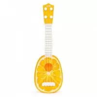 Chitara ukulele pentru copii cu 4 corzi Ecotoys MJ030 - Portocala