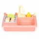 Chiuveta pentru copii cu 12 accesorii incluse Ecotoys roz Chiuveta pentru copii cu 12 accesorii incluse Ecotoys roz