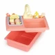 Chiuveta pentru copii cu 12 accesorii incluse Ecotoys roz Chiuveta pentru copii cu 12 accesorii incluse Ecotoys roz