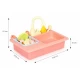 Chiuveta pentru copii cu 12 accesorii incluse Ecotoys roz Chiuveta pentru copii cu 12 accesorii incluse Ecotoys roz