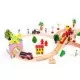 Circuit din lemn cale ferata din 78 piese Ecotoys Circuit din lemn cale ferata din 78 piese Ecotoys