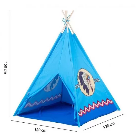 Cort de indieni Ecotoys - Albastru Cort de indieni Ecotoys - Albastru