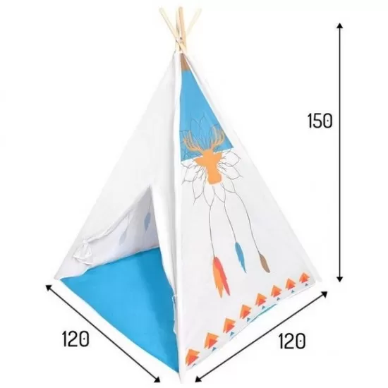 Cort de indieni Ecotoys - Alb Cort de indieni Ecotoys - Alb