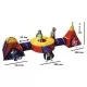 Cort de joaca 7 in 1 Ecotoys Cort de joaca 7 in 1 Ecotoys