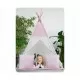 Cort de joaca pentru copii cu ghirlanda, 3 pernite si lampa LED unicorn Ricokids 120 x 120 x 165 cm - Roz Cort de joaca pentru copii cu ghirlanda, 3 pernite si lampa LED unicorn Ricokids 120 x 120 x 165 cm - Roz