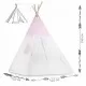 Cort de joaca pentru copii cu ghirlanda, 3 pernite si lampa LED unicorn Ricokids 120 x 120 x 165 cm - Roz Cort de joaca pentru copii cu ghirlanda, 3 pernite si lampa LED unicorn Ricokids 120 x 120 x 165 cm - Roz