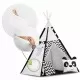 Cort de joaca pentru copii cu ghirlanda,lumini si 2 pernite Ricokids 120 x 120 x 165 cm - Panda Cort de joaca pentru copii cu ghirlanda,lumini si 2 pernite Ricokids 120 x 120 x 165 cm - Panda