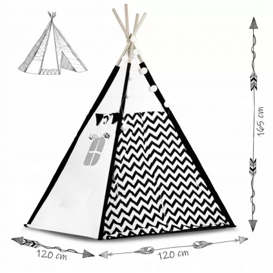 Cort de joaca pentru copii cu ghirlanda,lumini si 2 pernite Ricokids 120 x 120 x 165 cm - Panda Cort de joaca pentru copii cu ghirlanda,lumini si 2 pernite Ricokids 120 x 120 x 165 cm - Panda