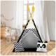 Cort de joaca pentru copii cu ghirlanda, lumini si 2 pernite Nukido 120 x 120 x 160 cm - Panda Cort de joaca pentru copii cu ghirlanda, lumini si 2 pernite Nukido 120 x 120 x 160 cm - Panda