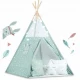 Cort de joaca pentru copii cu ghirlanda, lumini si 3 pernite Nukido 120 x 120 x 165 cm - Mint Cort de joaca pentru copii cu ghirlanda, lumini si 3 pernite Nukido 120 x 120 x 165 cm - Mint