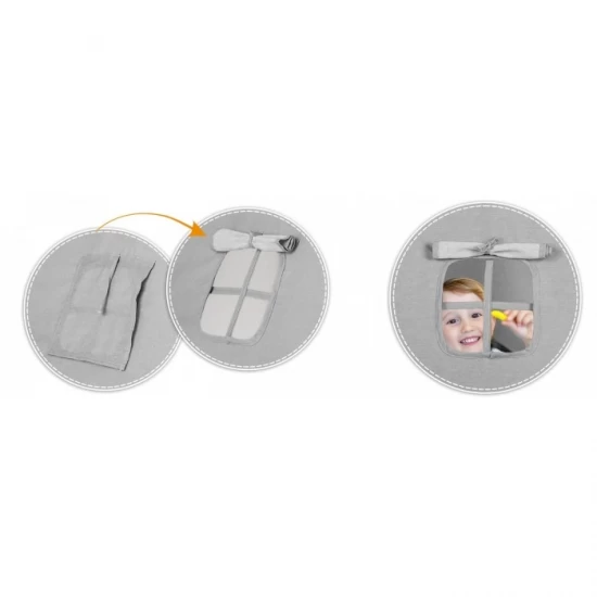 Cort de joaca pentru copii cu ghirlanda, lumini si 3 pernite Nukido 120 x 120 x 165 cm - Gri Cort de joaca pentru copii cu ghirlanda, lumini si 3 pernite Nukido 120 x 120 x 165 cm - Gri