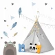 Cort de joaca pentru copii cu ghirlanda, lumini si 3 pernite Nukido 120 x 120 x 165 cm - Gri Cort de joaca pentru copii cu ghirlanda, lumini si 3 pernite Nukido 120 x 120 x 165 cm - Gri