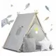 Cort de joaca pentru copii cu lampa si 2 pernite Nukido 107 x 116 x 110 cm - Gri Cort de joaca pentru copii cu lampa si 2 pernite Nukido 107 x 116 x 110 cm - Gri