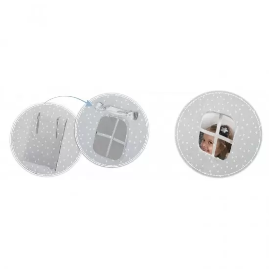 Cort de joaca pentru copii cu lampa si 2 pernite Nukido 107 x 116 x 110 cm - Gri Cort de joaca pentru copii cu lampa si 2 pernite Nukido 107 x 116 x 110 cm - Gri