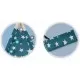 Cort de joaca pentru copii cu lumini si 2 pernite Nukido 120 x 120 x 165 cm - Bleumarin cu stelute 