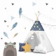 Cort de joaca pentru copii cu lumini si 3 pernite Nukido 120 x 120 x 165 cm - Bleumarin Cort de joaca pentru copii cu lumini si 3 pernite Nukido 120 x 120 x 165 cm - Bleumarin