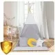 Cort de joaca pentru copii cu salteluta si 3 pernite Nukido 116 x 116 x 165 cm - Gri Cort de joaca pentru copii cu salteluta si 3 pernite Nukido 116 x 116 x 165 cm - Gri