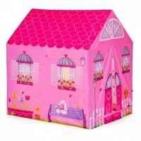 Cort de joaca pentru copii cu tunel Ecotoys roz