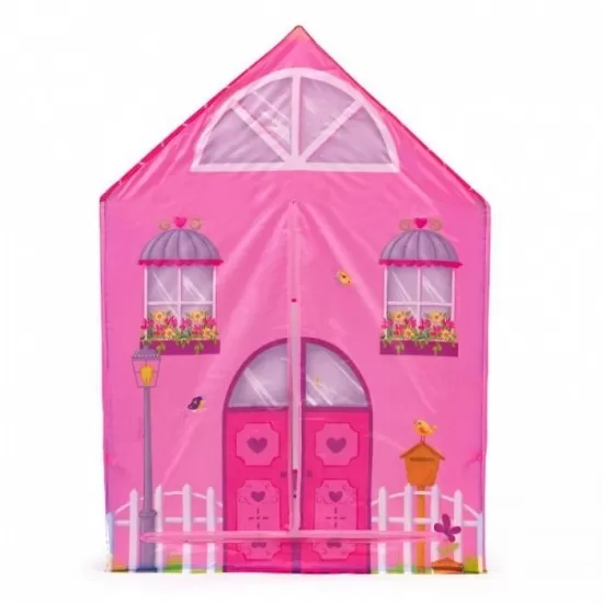 Cort de joaca pentru copii cu tunel Ecotoys roz Cort de joaca pentru copii cu tunel Ecotoys roz